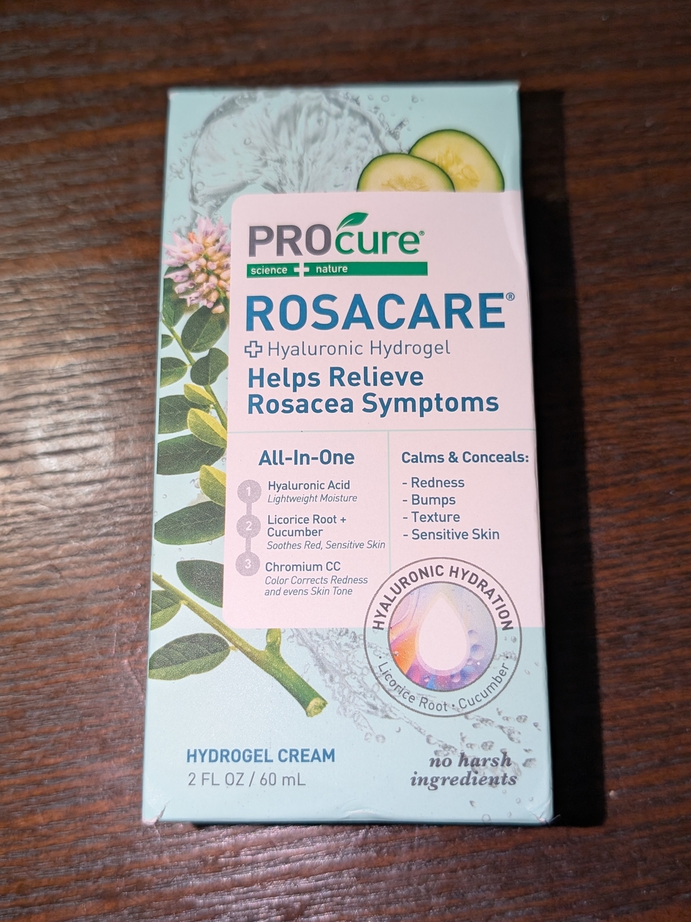 ROSACARE Hyaluronic Hydrogel Cream - Light Pink - Soothes Rosacea